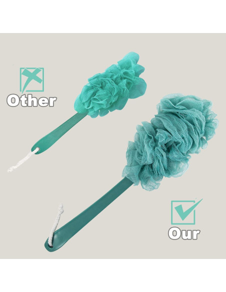 Esfregador de Espalda Evmliy para Ducha 2Pack - Lufa Exfoliante