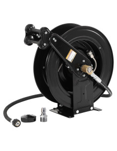 Carrete de Manguera Retráctil FIXFANS 3/8" x 15m 4000 PSI