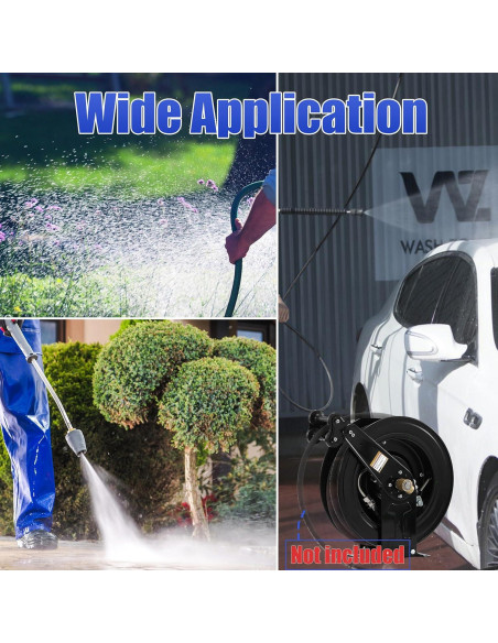 Carrete de Manguera Retráctil FIXFANS 3/8" x 15m 4000 PSI