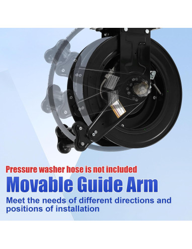 Carrete de Manguera Retráctil FIXFANS 3/8" x 15m 4000 PSI