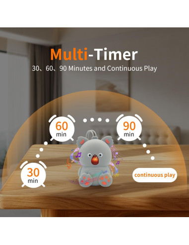 Máquina de Sonido para Bebés JUNFU J923 con Bluetooth y Luz