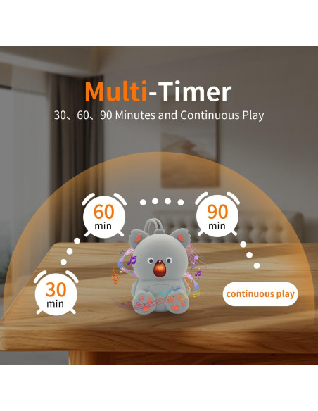 Máquina de Sonido para Bebés JUNFU J923 con Bluetooth y Luz Máquina de Sonido para Bebés JUNFU J923 con Bluetooth y Luz