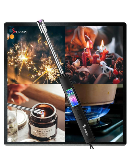 Encendedor Eléctrico SUPRUS Recargable USB-C 360 Sin Llama