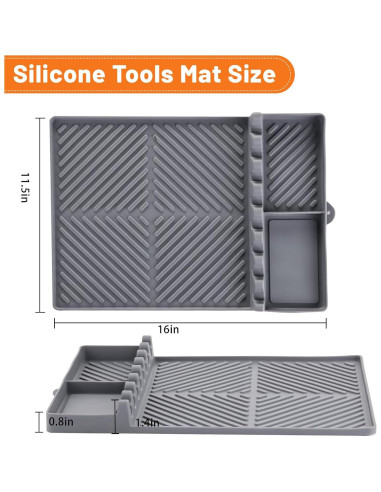 Alfombrilla de Silicona para Parrilla Blackstone 40.64x29.21cm