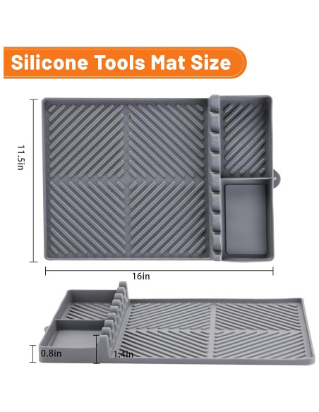 Alfombrilla de Silicona para Parrilla Blackstone 40.64x29.21cm