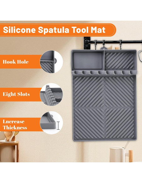 Alfombrilla de Silicona para Parrilla Blackstone 40.64x29.21cm