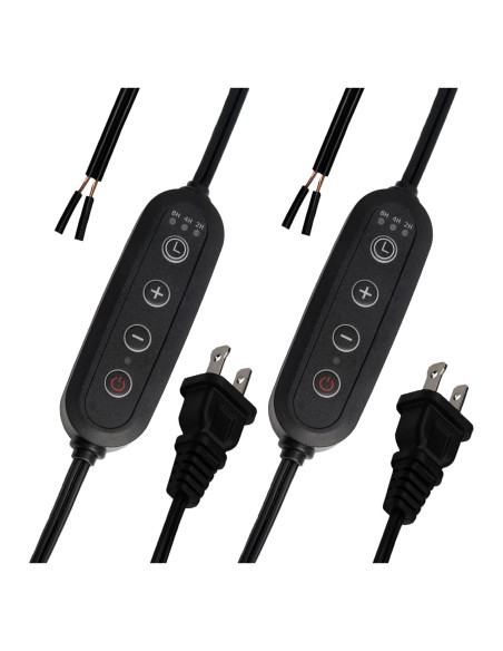 2 Pack Interruptor Regulador Temporizado 1.8m DD BEST 100W