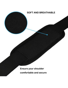 Correa de Hombro Ajustable AREYLO para Laptop 139.7 cm Negra 2