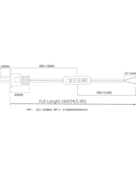 2 Pack Interruptor Regulador Temporizado 1.8m DD BEST 100W