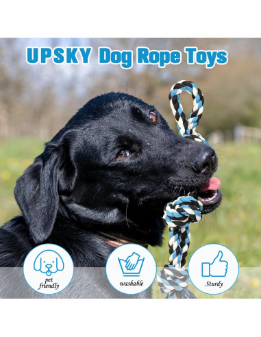 Juguetes de Cuerda para Perros UPSKY - 2 Paquetes, 45.72cm
