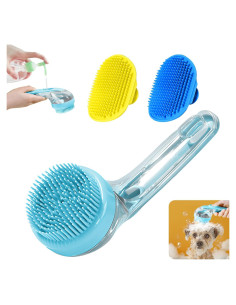 3 Piezas Cepillo de Baño para Perros Peehss - Azul