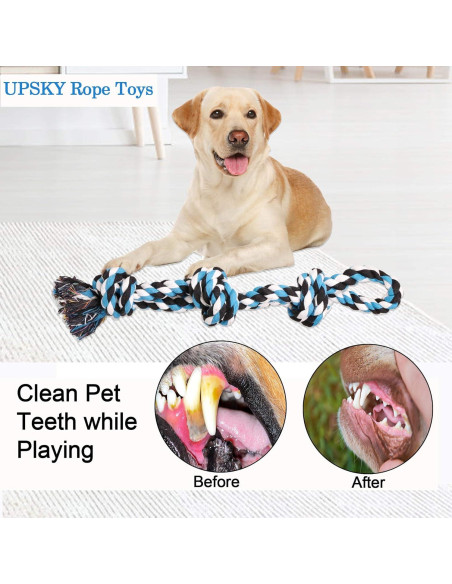 Juguetes de Cuerda para Perros UPSKY - 2 Paquetes, 45.72cm