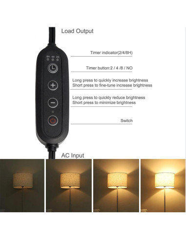 2 Pack Interruptor Regulador Temporizado 1.8m DD BEST 100W