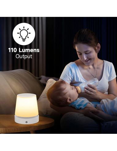 Lámpara de Mesa LED Táctil Regulable USB - 10.49x10.49cm