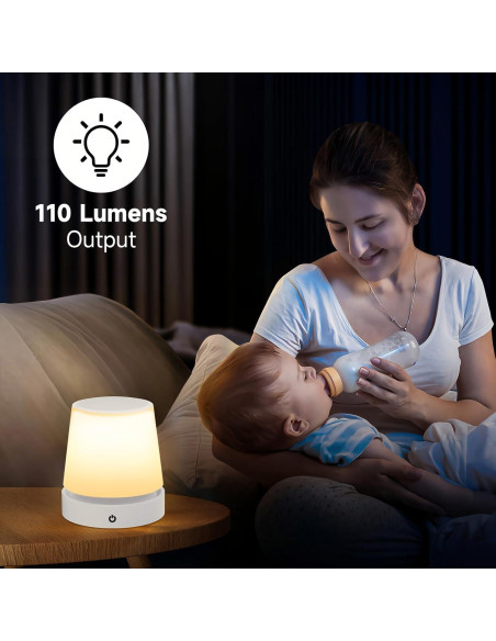 Lámpara de Mesa LED Táctil Regulable USB - 10.49x10.49cm