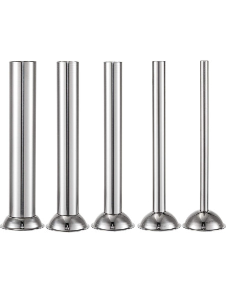 Embutidor de Salchichas Happybuy 3L Acero Inoxidable 2 Velocidades