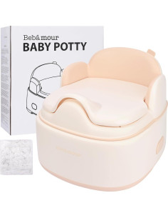 Asiento de Entrenamiento Bebamour 3 en 1 Rosa Antideslizante 2