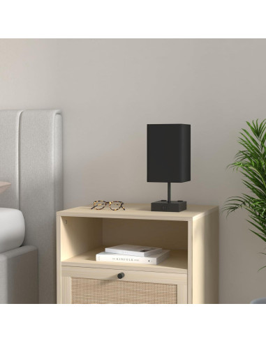 Lámpara de Mesa Sailstar Táctil Regulable 3 Niveles USB Negra