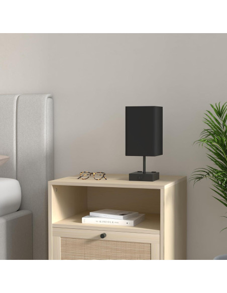 Lámpara de Mesa Sailstar Táctil Regulable 3 Niveles USB Negra