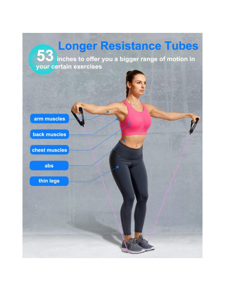 Banda de Resistencia QINWEIKOO D007 con Ancla y Bolsa 135cm