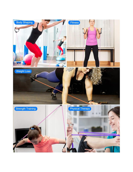 Banda de Resistencia QINWEIKOO D007 con Ancla y Bolsa 135cm
