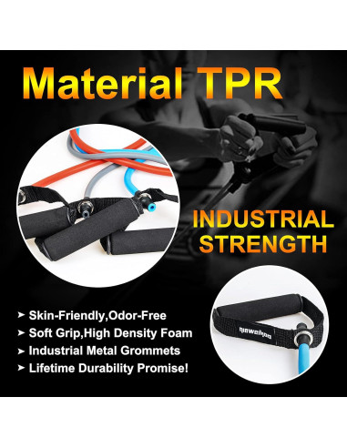 Banda de Resistencia QINWEIKOO D007 con Ancla y Bolsa 135cm