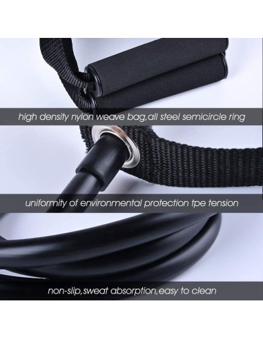 Banda de Resistencia QINWEIKOO D007 con Ancla y Bolsa 135cm