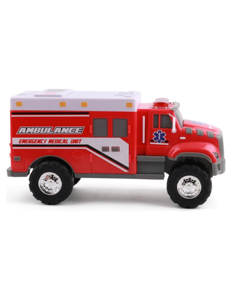 Ambulancia de Juguete Mighty Fleet 30.48 cm con Luces y Sonidos