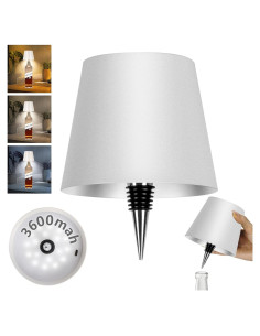 Lámpara de Botella Inalámbrica Mebaraul 3600mAh Blanco