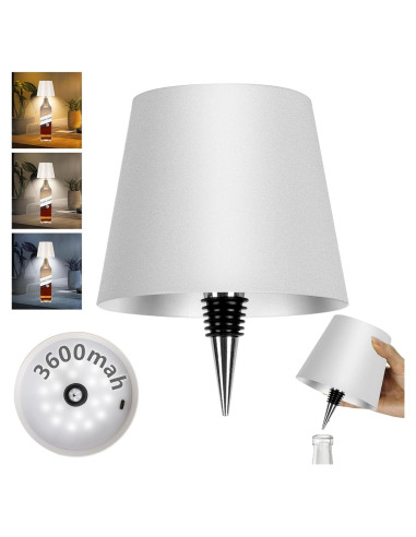 Lámpara de Botella Inalámbrica Mebaraul 3600mAh Blanco