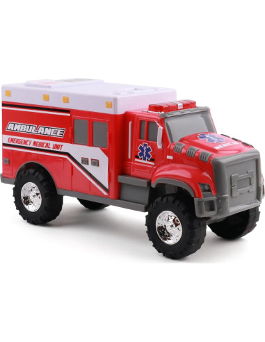 Ambulancia de Juguete Mighty Fleet 30.48 cm con Luces y Sonidos