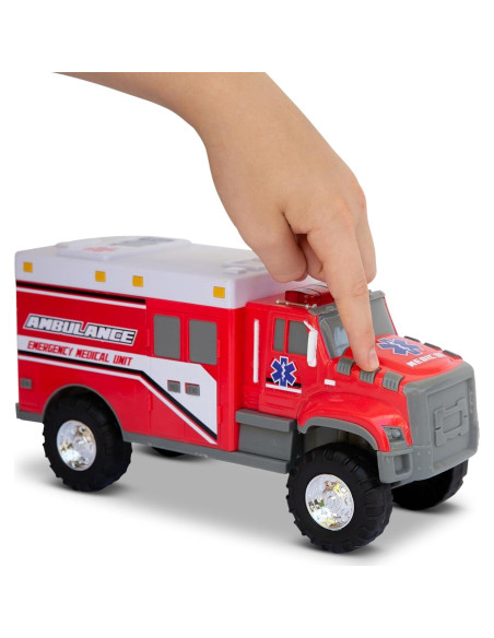 Ambulancia de Juguete Mighty Fleet 30.48 cm con Luces y Sonidos