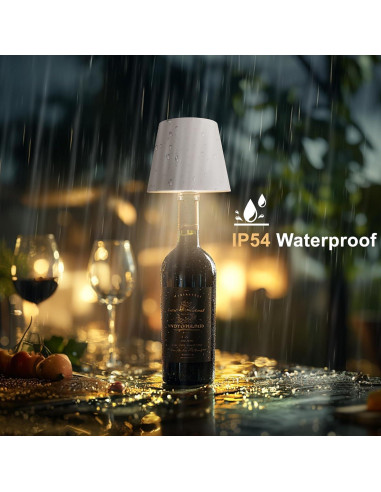 Lámpara de Botella Inalámbrica Mebaraul 3600mAh Blanco