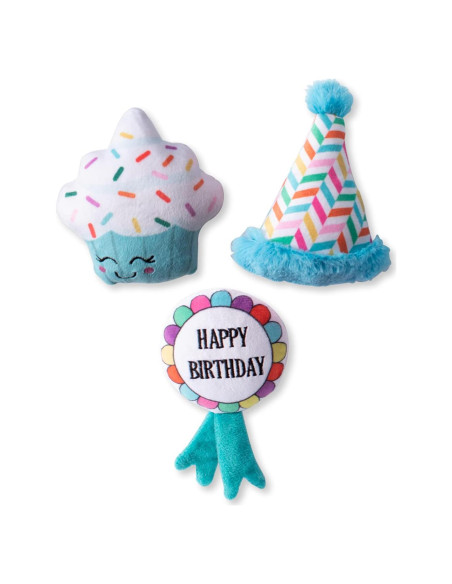Conjunto de Juguetes para Perro Fringe Studio Cumpleaños BARK! 3 Piezas