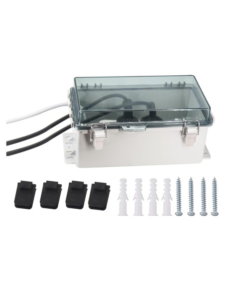 Caja Eléctrica Impermeable IP55 LuSumtly 22.6x12.4cm Transparente