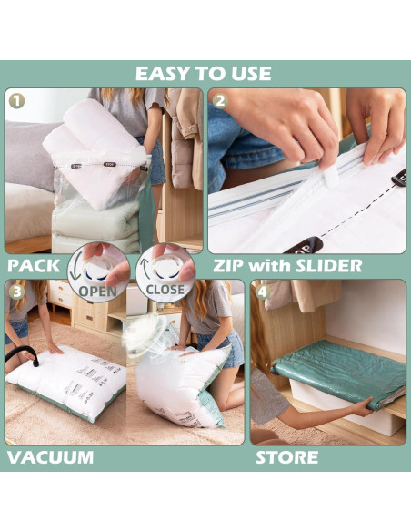 Bolsas de Almacenamiento al Vacío Roqao - 5 Grandes 56x80 cm