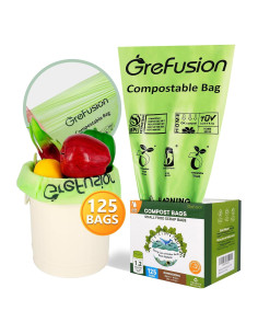 Bolsas Compostables GreFusion 1.2 Galones 125 Unidades
