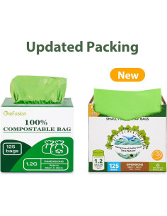 Bolsas Compostables GreFusion 1.2 Galones 125 Unidades 2