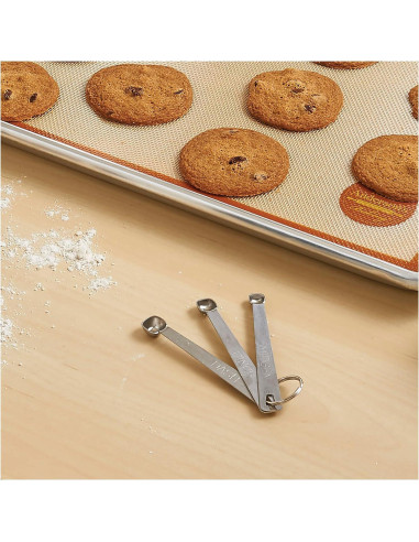 Cucharas Medidoras de Acero Inoxidable Mrs. Anderson - Juego de 3