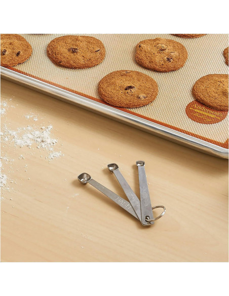 Cucharas Medidoras de Acero Inoxidable Mrs. Anderson - Juego de 3