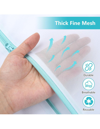 Bolsa de Lavandería OTraki 60x80 cm con Cremallera para Delicados