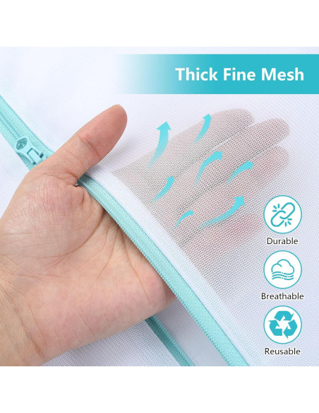 Bolsa de Lavandería OTraki 60x80 cm con Cremallera para Delicados