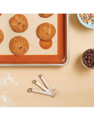 Cucharas Medidoras de Acero Inoxidable Mrs. Anderson - Juego de 3