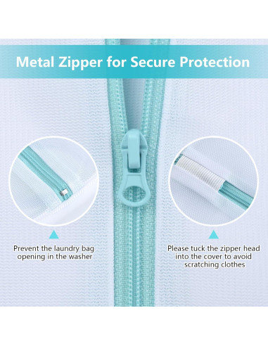 Bolsa de Lavandería OTraki 60x80 cm con Cremallera para Delicados