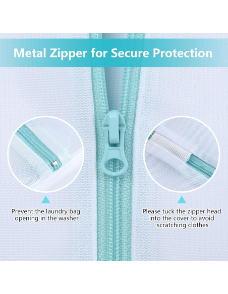 Bolsa de Lavandería OTraki 60x80 cm con Cremallera para Delicados