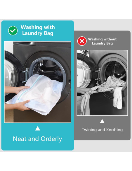 Bolsa de Lavandería OTraki 60x80 cm con Cremallera para Delicados