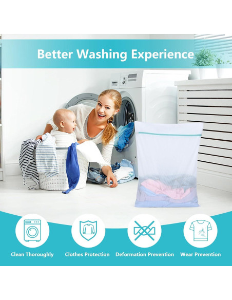 Bolsa de Lavandería OTraki 60x80 cm con Cremallera para Delicados