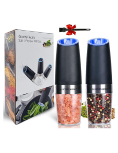 Juego de Molinillos Eléctricos de Sal y Pimienta Alicedreamsky