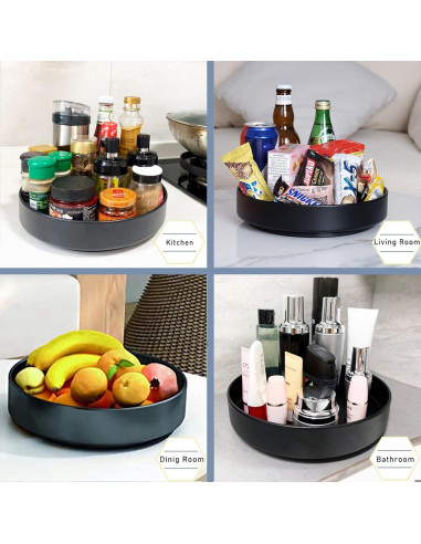 Organizador giratorio de especias XNTONG 25.4 cm acero inoxidable