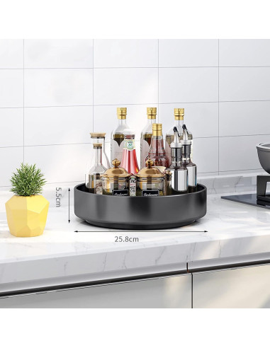 Organizador giratorio de especias XNTONG 25.4 cm acero inoxidable
